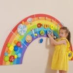 Образователна игра за стена с активности - Дъга от Viga Toys - Image 3