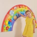 Образователна игра за стена с активности - Дъга от Viga Toys - Image 5