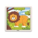 Дървен пъзел Лъв 9 части