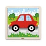 Дървен пъзел Кола 9 части