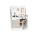 Дървена бежова кухня с аксесоари PolarB за деца