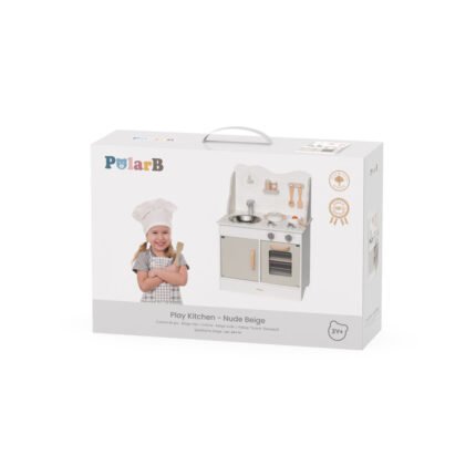 Дървена бежова кухня с аксесоари PolarB в оригинална опаковка