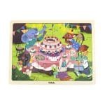 Дървен пъзел Рожден ден в гората