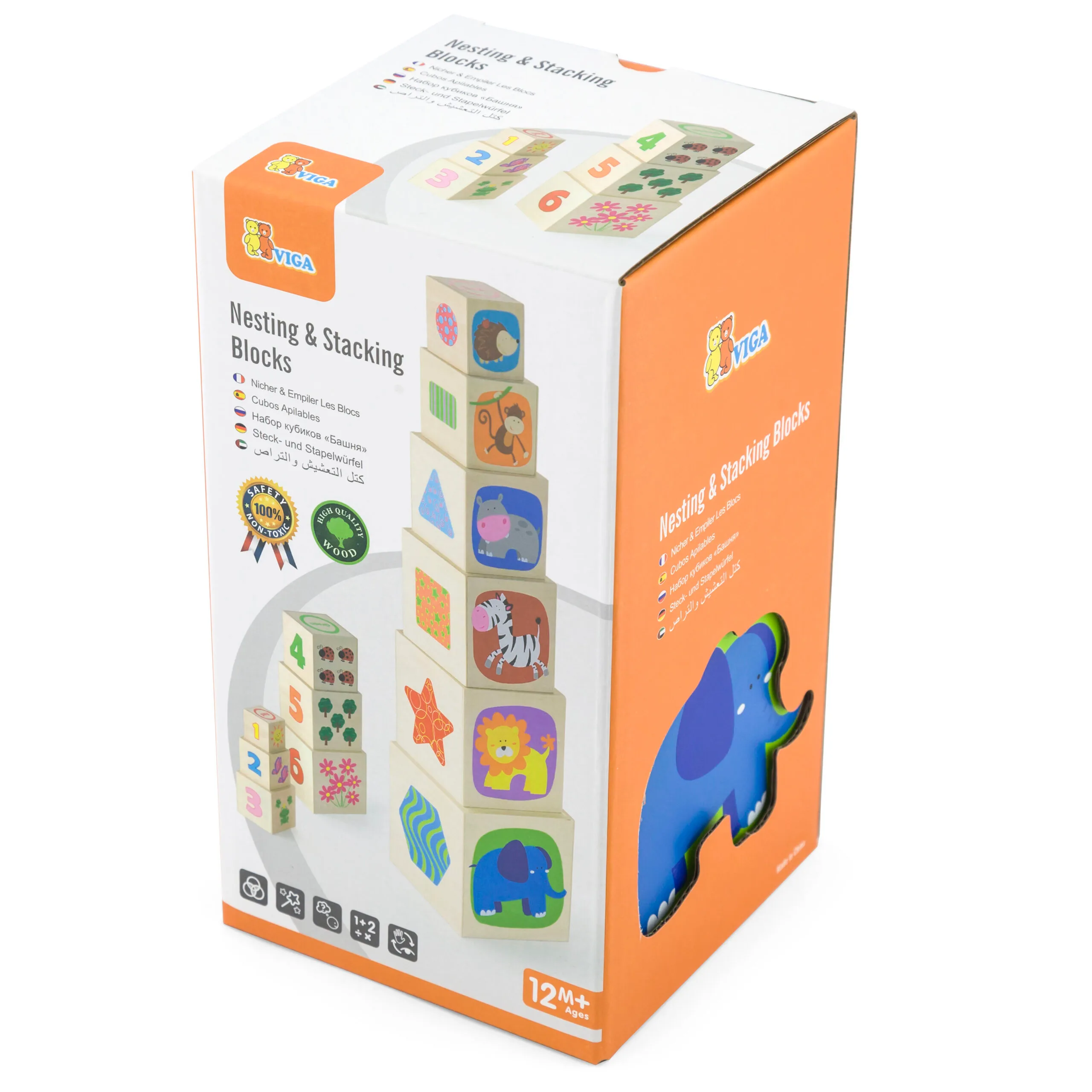 Дървени кубчета от VIGA Toys - Image 2