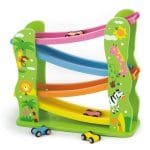 Дървена писта с колички