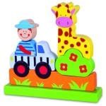 Дървен магнитен пъзел - зоолог