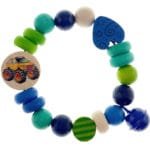 Дървена бебешка дрънкалка с джип – HESS