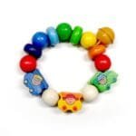 Бебешка дървена дрънкалка влакче – HESS