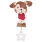 Мека бебешка държалка с дрънкалка – Куче