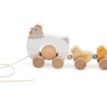 играчка за дърпане Кокошка