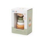 Дървената кула „Птичка“ от PolarB е създадена за деца около 1 година и насърчава развитието на фината моторика и координацията.