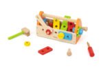Дървен комплект с инструменти VIGA – забавен и образователен комплект за деца над 18 месеца. Съдържа 24 части за сглобяване и игра, които развиват сръчност, координация и логическо мислене. Идеален подарък!
