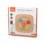 Дървен стенен панел със зъбни колела – VIGA Toys