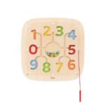 Панел за стена - магнитен лабиринт с цифри VIGA Toys, 44811