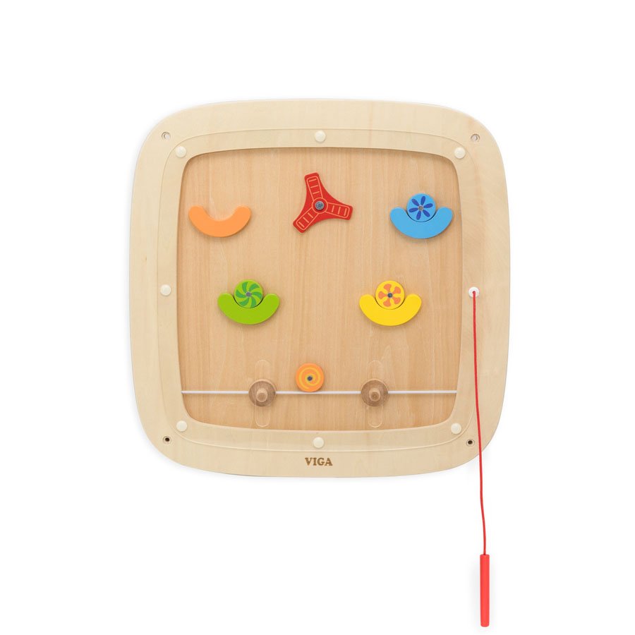 44813-darven-senzoren-panel Дървен сензорен панел за стена, VIGA Toys