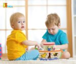 Образователен дървен сортер „Корабът на Ной“ от VIGA Toys – игра с животни по двойки, развиваща логика, фина моторика и въображение. Подходящ за деца над 2 години.