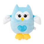 Бебешка плюшена играчка с черешови костилки – Бухал в син цвят