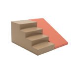 IGLU мек модулен комплект от 2 части – голяма рампа и стълби. Противоплъзгаща основа и премиум качество за активна игра.