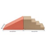 IGLU мек модулен комплект от 2 части – голяма рампа и стълби. Противоплъзгаща основа и премиум качество за активна игра.