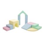 IGLU мек модулен комплект от 9 части с цилиндър и противоплъзгаща основа. Премиум качество за катерене, баланс и активна игра.