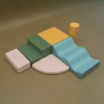 IGLU мек модулен комплект от 6 части с цилиндър и противоплъзгаща основа. Премиум качество за катерене, баланс и активна игра.