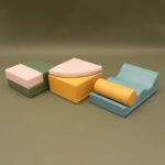 IGLU мек модулен комплект от 6 части с цилиндър и противоплъзгаща основа. Премиум качество за катерене, баланс и активна игра.