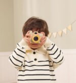 Дървен детски фотоапарат с отваряща се камера PolarB