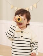 Дървен детски фотоапарат с отваряща се камера PolarB