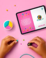 HEY CLAY Vivid Accessories – комплект за създаване на цветни бижута от глина. Включва 8 кутийки глина, инструменти, пръстени и връзки за колиета. Създайте уникални аксесоари.