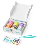 HEY CLAY Nice Ice Cream – комплект глина за моделиране с 15 кутийки и приложение с инструкции. Създайте 6 забавни сладоледени герои стъпка по стъпка.