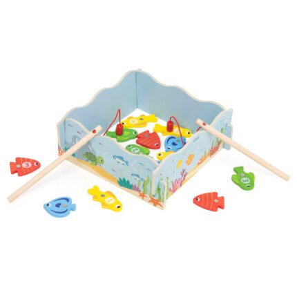 дървена магнитна игра за риболов VIGA Toys