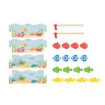 дървена магнитна игра за риболов VIGA Toys