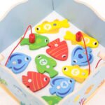 дървена магнитна игра за риболов VIGA Toys
