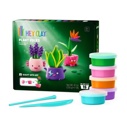 HEY CLAY Plant Folks комплект със самосъхнеща глина за моделиране на растения