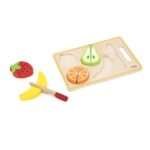 Дървени плодове за рязане с дъска и нож VIGA Toys 44789