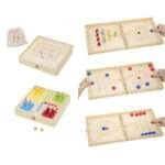 Дървен комплект 4 настолни игри VIGA Toys | PlaySense
