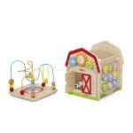 Дървена къща Ферма със 7 активности VIGA Toys 44854