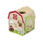 Дървена къща Ферма със 7 активности VIGA Toys 44854