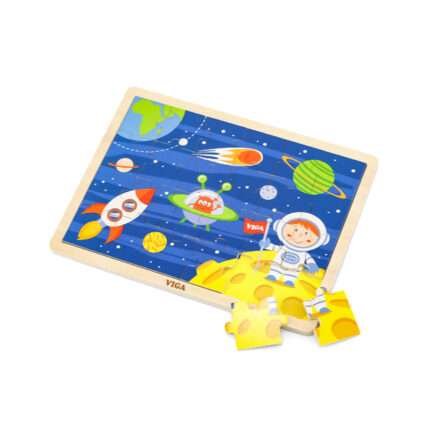 Дървен пъзел Космос с 24 части VIGA Toys 51461