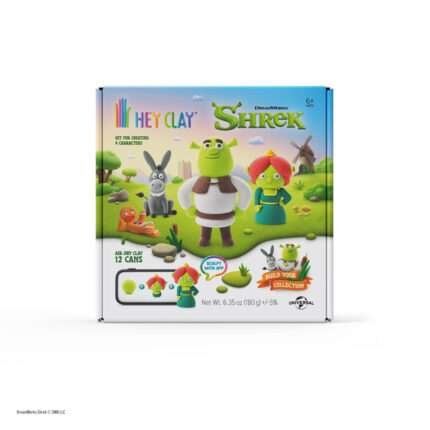 Глина за моделиране HEY CLAY Shrek с 12 цвята за 4 фигурки