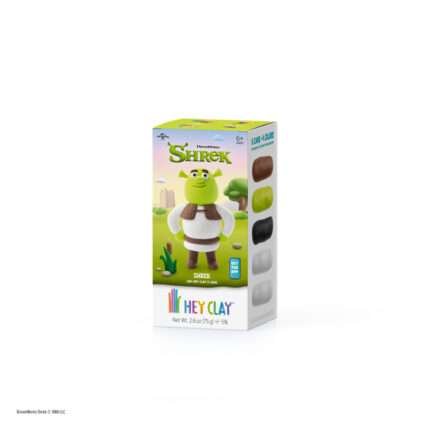 Комплект глина за моделиране HEY CLAY Shrek с 5 цвята и готова фигурка на Шрек